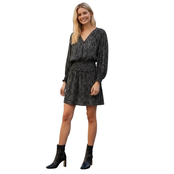 RAILS Zana Size 2 Charcoal Abstract Animal Dress - Picture 1 of 3
